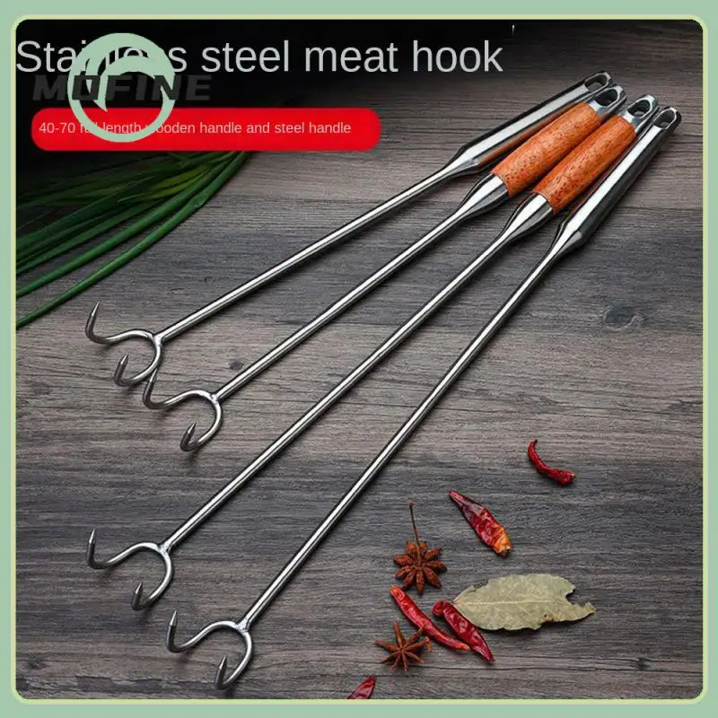 Pork Hook Meat Hook Long Handle Bold Cooking Accessories For Food Flipping Wood Handle Barbecue Kitchen Utensils Hook
Pork Hook Meat Hook Long Handle Bold Cooking Accessories For Food Flipping Wood Handle Barbecue Kitchen Utensils Hook