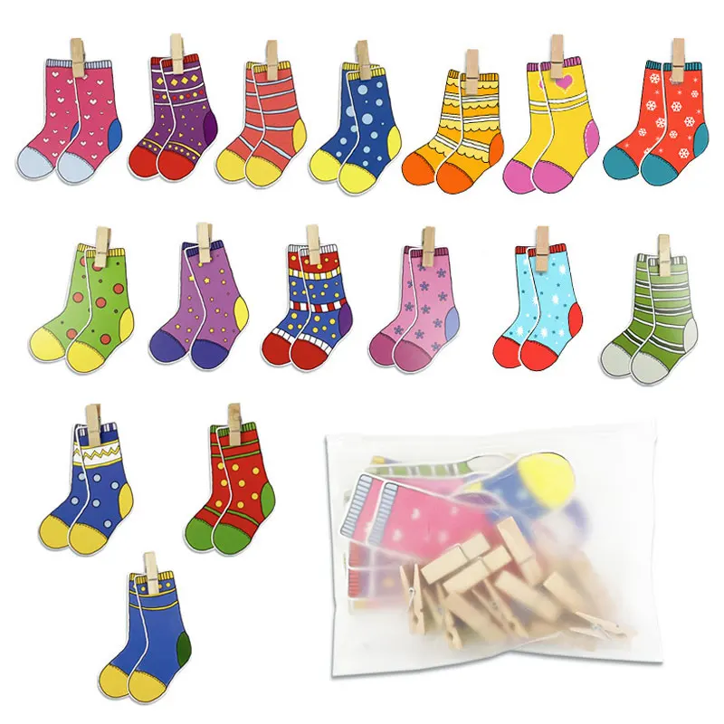 Montessori Parish Games Sensory Toys Kids Clip Socks Matching Games Focused Thinking Training Open Materials Educational Toys
Montessori Parish Games Sensory Toys Kids Clip Socks Matching Games Focused Thinking Training Open Materials Educational Toys
