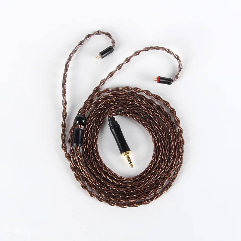 YGY 8 Core Dark Brown Single Crystal Copper Plated Upgrade Cable 3.5mm Plug Headphone Cable MMCX/0.78mm 2Pin/QDC/TFZ
YGY 8 Core Dark Brown Single Crystal Copper Plated Upgrade Cable 3.5mm Plug Headphone Cable MMCX/0.78mm 2Pin/QDC/TFZ