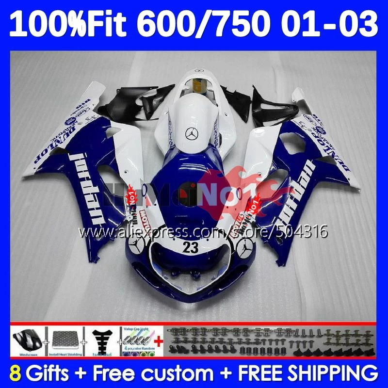 Injection Body For GSXR 600 750 CC K1 GSXR600 GSXR-750 14No.7 GSXR-600 GSXR750 blue glossy 01 02 03 2001 2002 2003 OEM Fairing
Injection Body For GSXR 600 750 CC K1 GSXR600 GSXR-750 14No.7 GSXR-600 GSXR750 blue glossy 01 02 03 2001 2002 2003 OEM Fairing