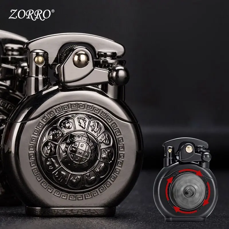 Zorro Brass Kerosene Windproof Lighter Personality Creative Rocker Classic Lighters Cigarette Cigar Lighters Men's Gadgets
Zorro Brass Kerosene Windproof Lighter Personality Creative Rocker Classic Lighters Cigarette Cigar Lighters Men's Gadgets