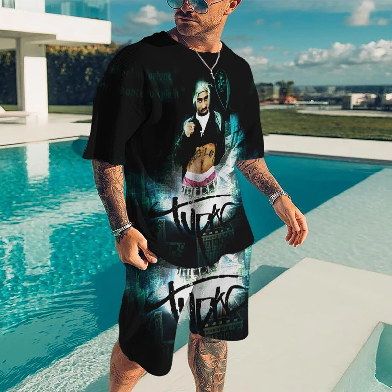 Костюм спортивный Tupac мужской оверсайз, уличная одежда, футболка и шорты с 3d принтом, спортивная одежда, лето
Костюм спортивный Tupac мужской оверсайз, уличная одежда, футболка и шорты с 3d принтом, спортивная одежда, лето