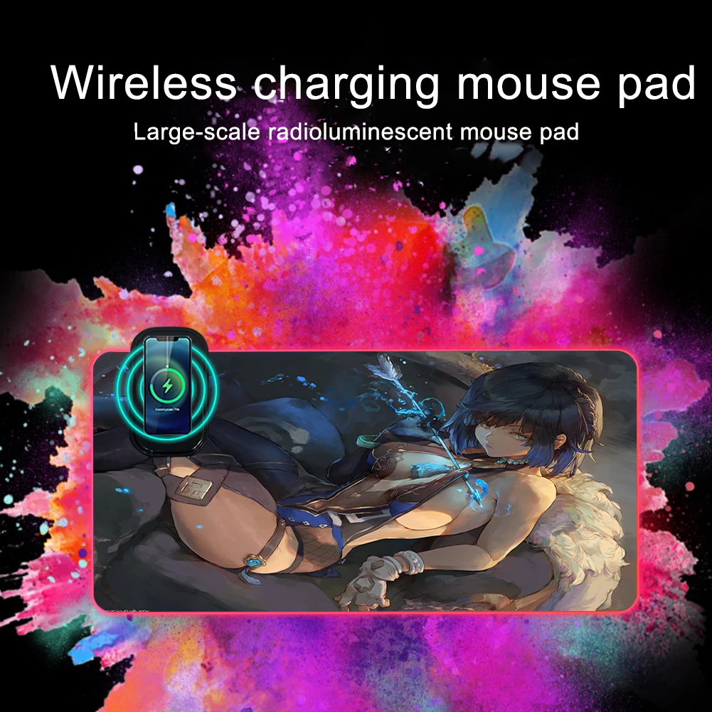 Игровой коврик для мыши Genshin Impact Hutao RGB со светодиодный подсветкой, коврик для игр с подсветкой, коврик для игр для сексуальной девушки Yelan Baal, ...
Игровой коврик для мыши Genshin Impact Hutao RGB со светодиодный подсветкой, коврик для игр с подсветкой, коврик для игр для сексуальной девушки Yelan Baal, ...