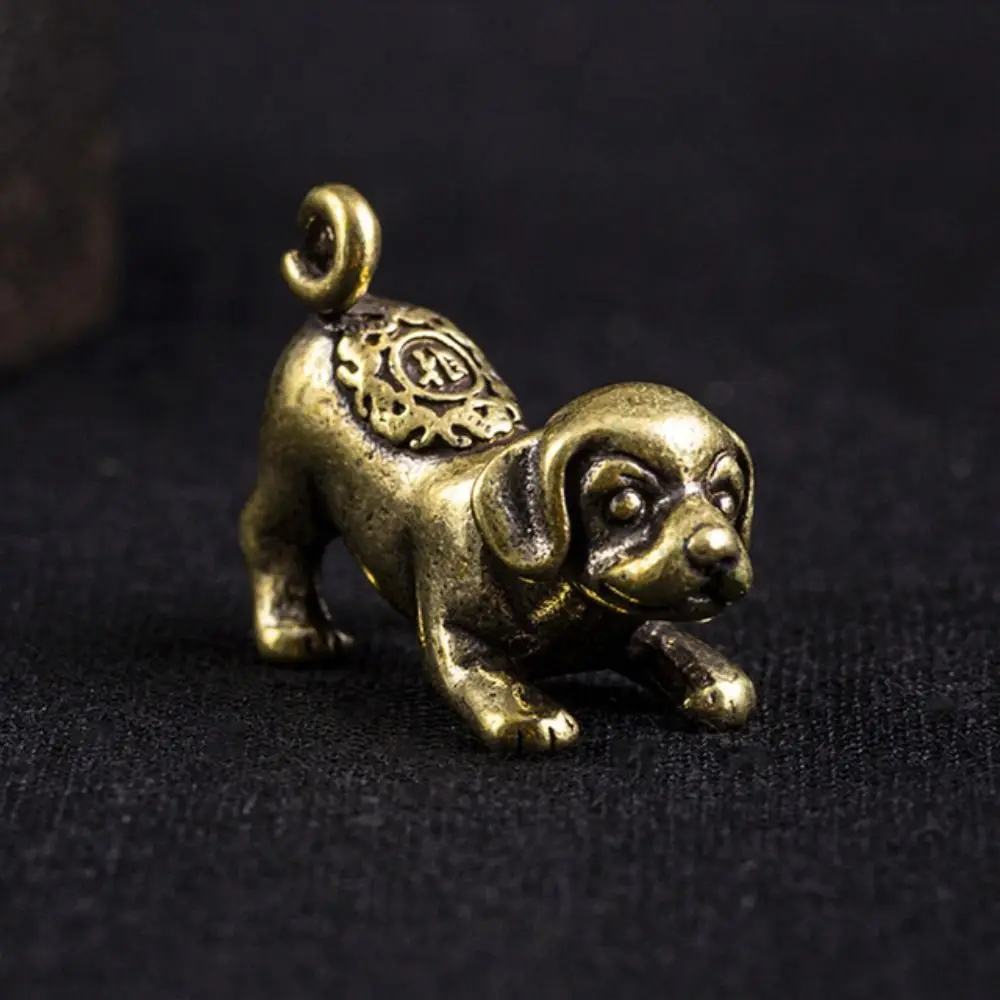 Solid Brass Lucky Puppy Figurines Miniatures Desktop Ornament Room Decoration Accessories Retro Copper Zodiac Animal Dog Tea Pet
Solid Brass Lucky Puppy Figurines Miniatures Desktop Ornament Room Decoration Accessories Retro Copper Zodiac Animal Dog Tea Pet