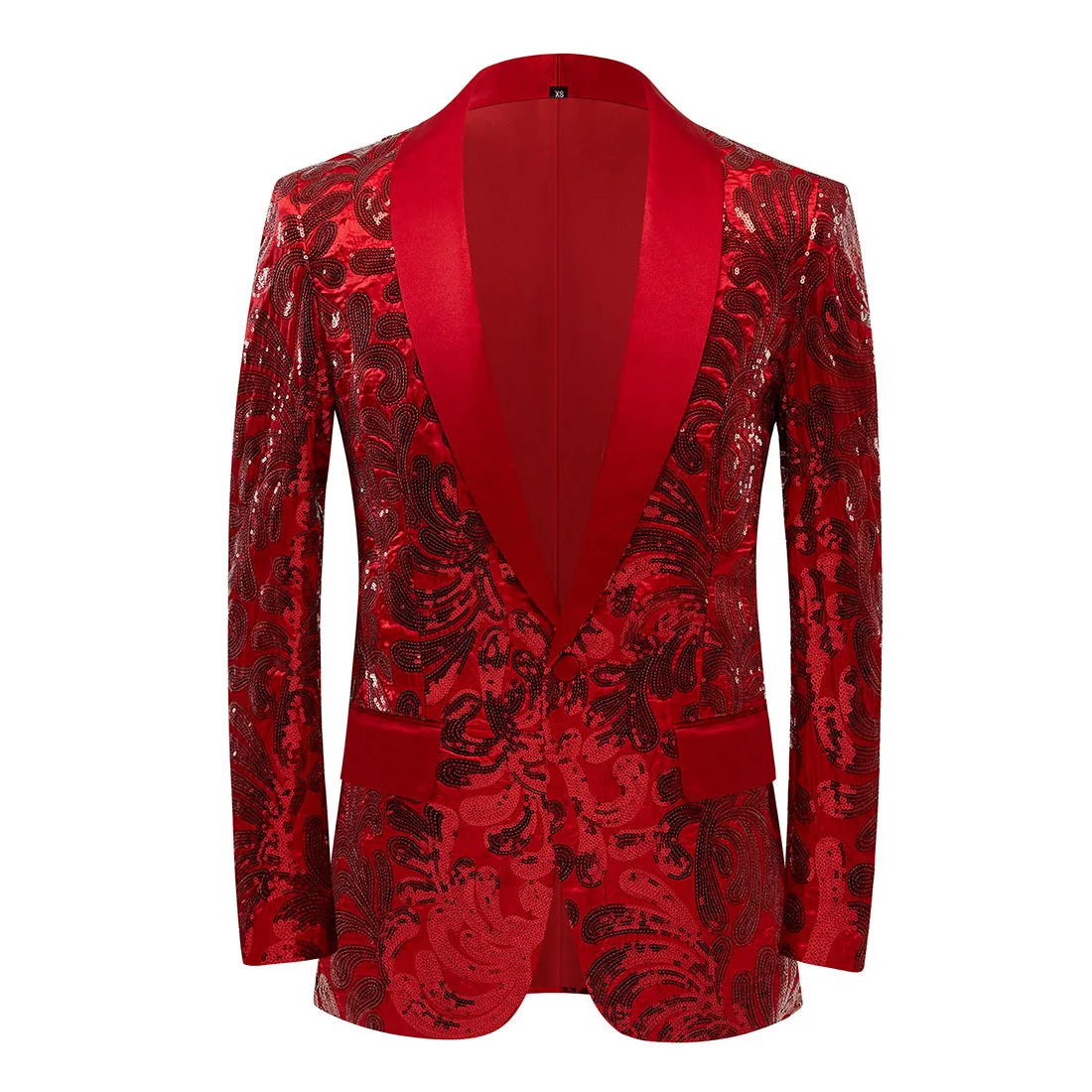 Men Luxury Red Velvet Sequins Floral Pattern Suit Jacket Blazer Stylish Shawl Lapel Blazers Men Party Stage Singer Costume Homme
Men Luxury Red Velvet Sequins Floral Pattern Suit Jacket Blazer Stylish Shawl Lapel Blazers Men Party Stage Singer Costume Homme