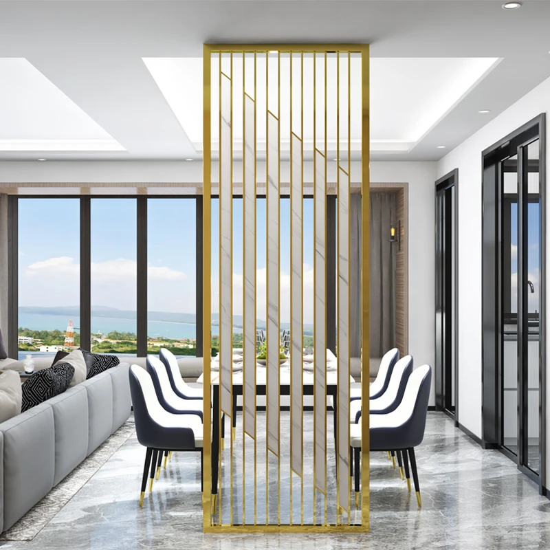 Stainless steel screen living room simple porch decoration metal light luxury partition wall lattice customization
Stainless steel screen living room simple porch decoration metal light luxury partition wall lattice customization