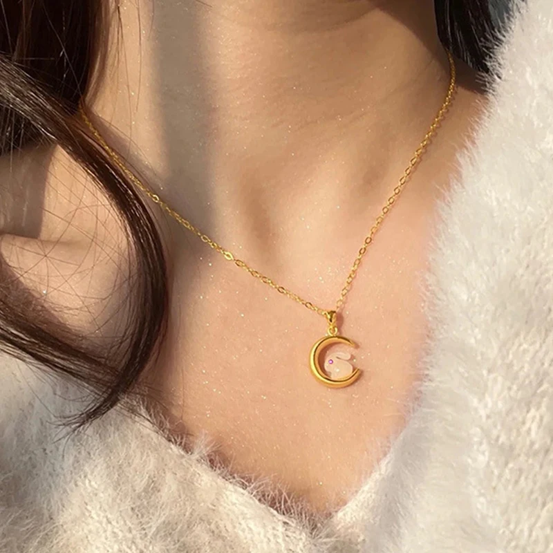 2022 New Animal Rabbit Pendant Necklace for Women Girl Moon Star Trendy Choker Neck Chain Wedding Party New Year Jewelry Gifts
2022 New Animal Rabbit Pendant Necklace for Women Girl Moon Star Trendy Choker Neck Chain Wedding Party New Year Jewelry Gifts
