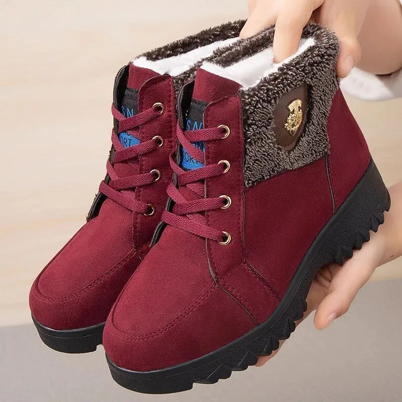 Женские зимние ботинки на меху, Теплые ботильоны для снега, модные готические короткие ботинки на платформе, Женская удобная повседневная о... 
Женские зимние ботинки на меху, Теплые ботильоны для снега, модные готические короткие ботинки на платформе, Женская удобная повседневная о...