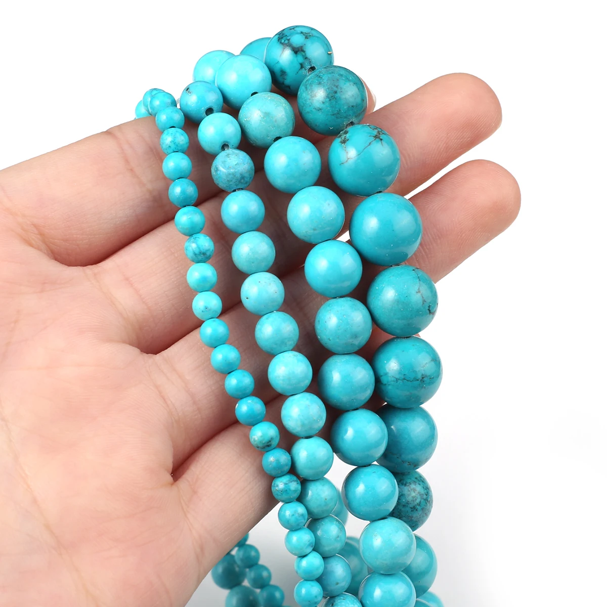 Round Blue Turquoise Natural Stone Loose Spacer Bead for Jewelry Making 4/6/8/10mm DIY Women Men Bracelet Necklace Accessories
Round Blue Turquoise Natural Stone Loose Spacer Bead for Jewelry Making 4/6/8/10mm DIY Women Men Bracelet Necklace Accessories