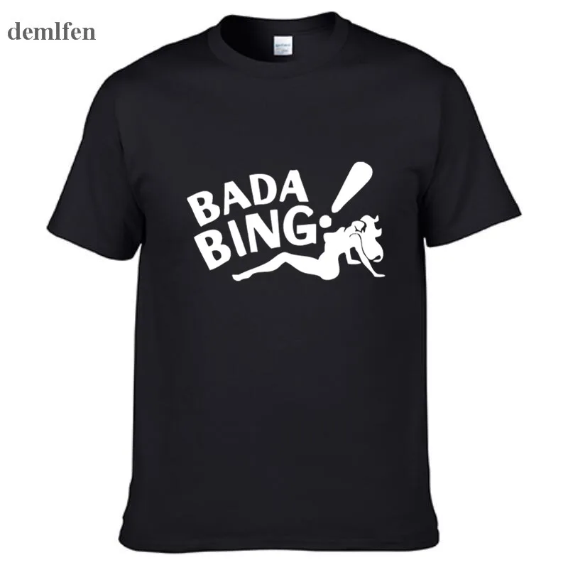 Футболка Bada Bing мужская с коротким рукавом модная тенниска из 100% хлопка белая