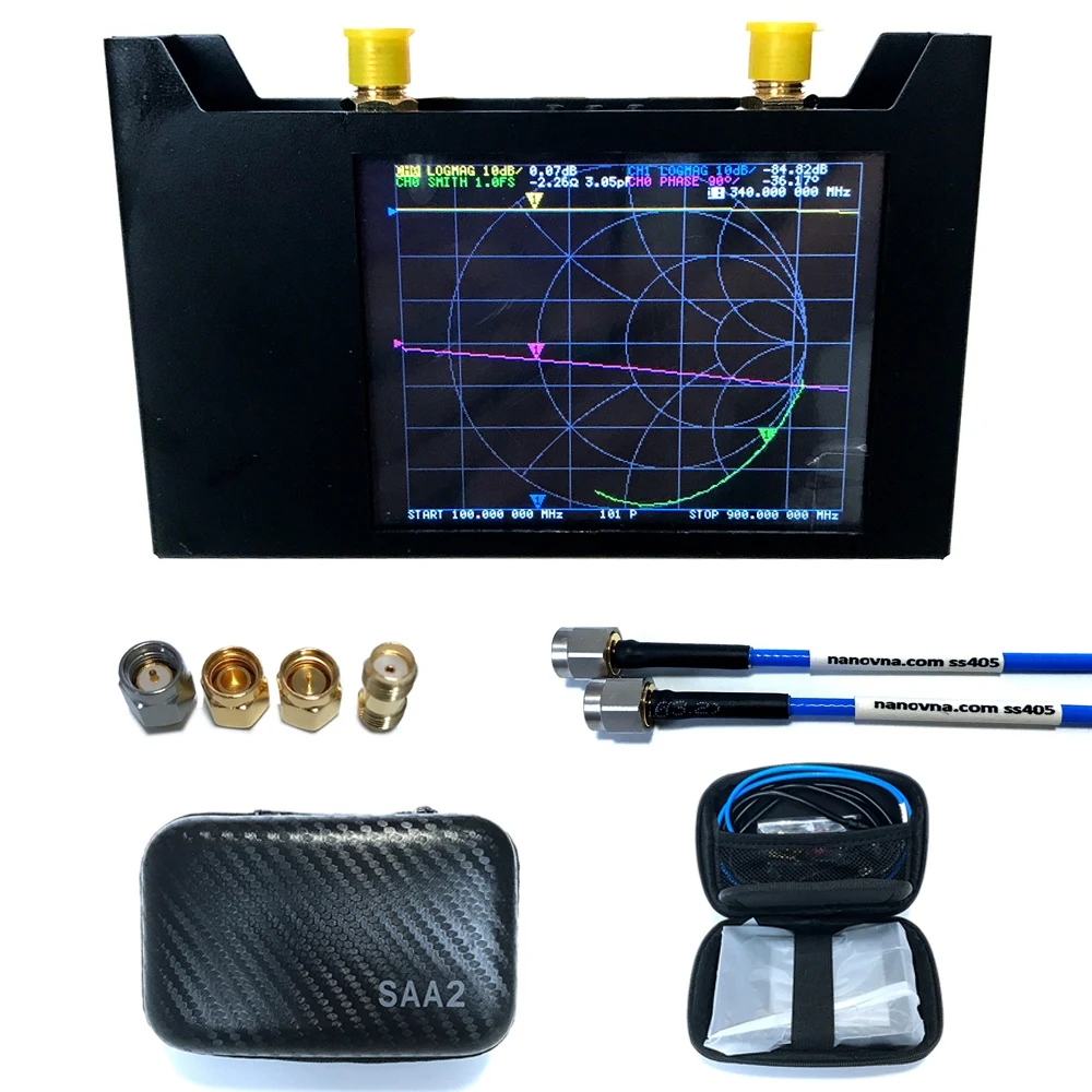 VNA V2 Vector Antenna Analyzer Network Analyzer Metal Touch Screen 2.8 Inch Display SAA2 Nano Home High Precision Analyzer
VNA V2 Vector Antenna Analyzer Network Analyzer Metal Touch Screen 2.8 Inch Display SAA2 Nano Home High Precision Analyzer