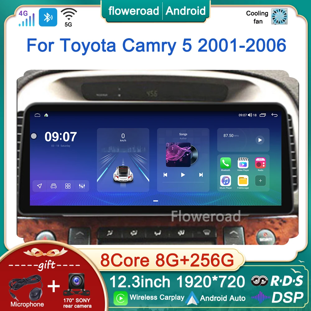 12.3inch Android Car Radio For Toyota Camry 6 XV 40 50 2006 - 2011 Multimedia Player Navigation GPS Wireless Carplay NO 2din DVD
12.3inch Android Car Radio For Toyota Camry 6 XV 40 50 2006 - 2011 Multimedia Player Navigation GPS Wireless Carplay NO 2din DVD