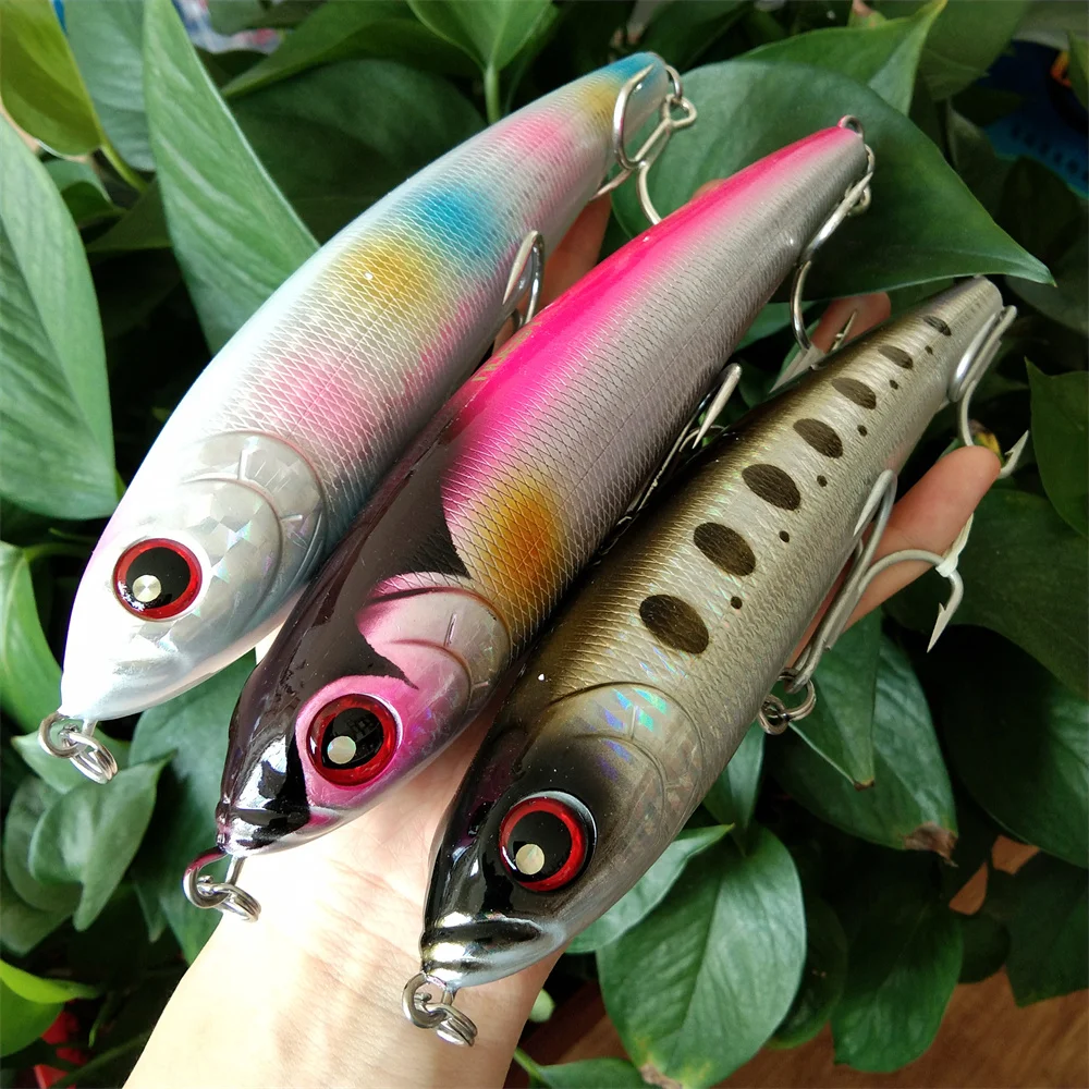Noeby 3pcs 18cm 145g Sinking Pencil Fishing Lures Wobbler Stickbait Artificial Hard Bait for Sea Tuna GT Fishing Lure
Noeby 3pcs 18cm 145g Sinking Pencil Fishing Lures Wobbler Stickbait Artificial Hard Bait for Sea Tuna GT Fishing Lure