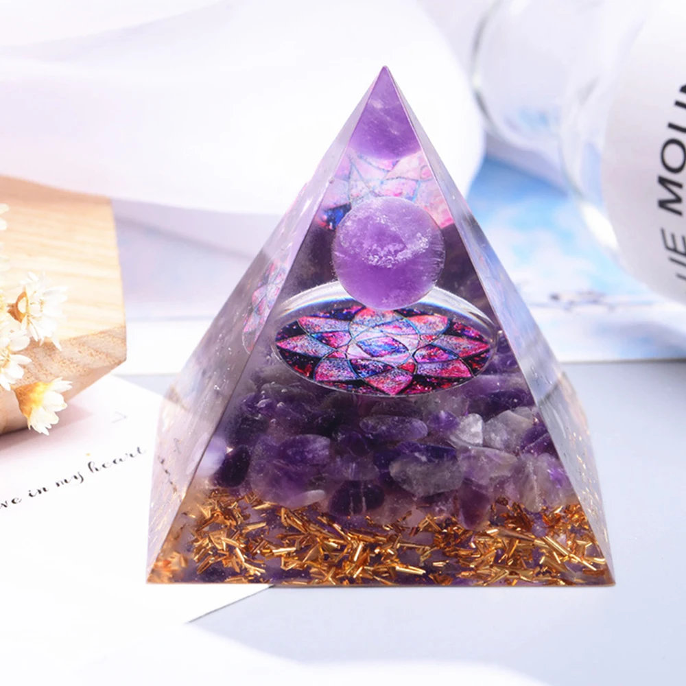 Orgone Pyramid Amethyst Peridot Healing Crystal Energy Generator Blanacing Orgonite Pyramide Protection Meditation Yoga Tool
Orgone Pyramid Amethyst Peridot Healing Crystal Energy Generator Blanacing Orgonite Pyramide Protection Meditation Yoga Tool