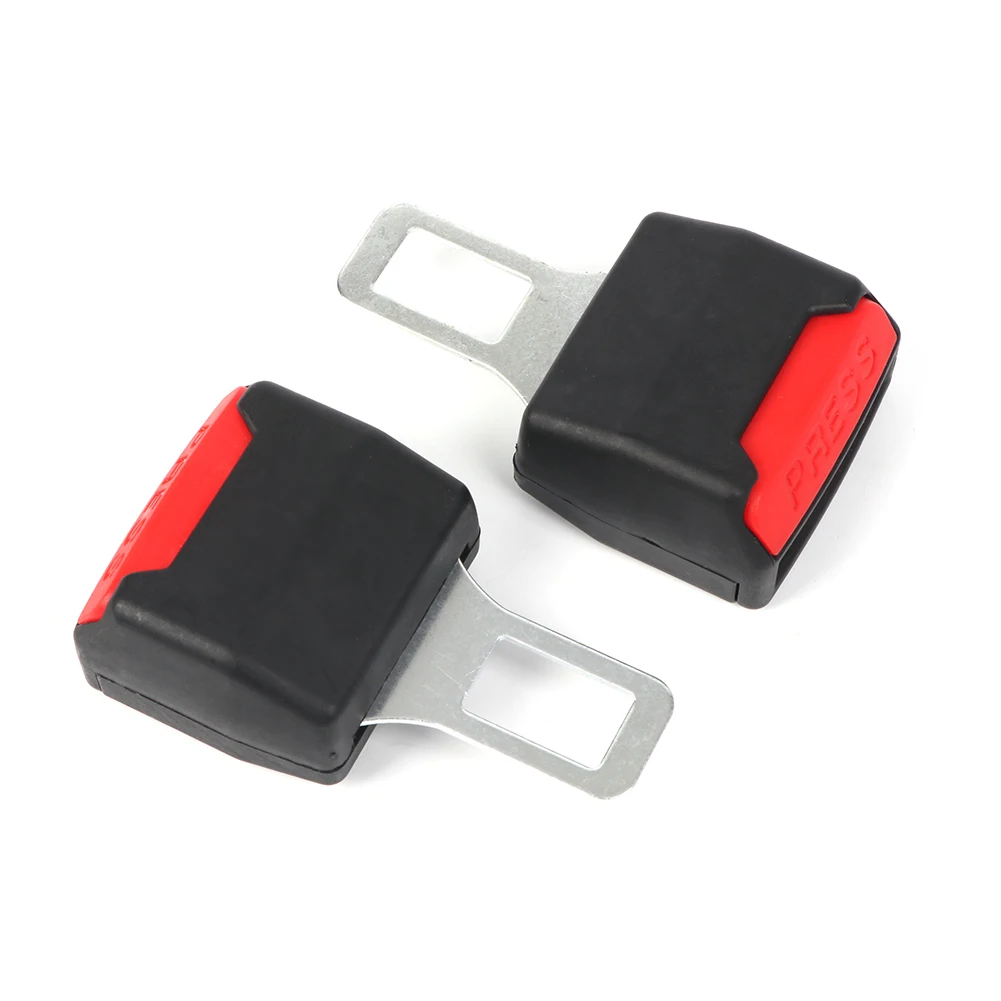 

2Pcs Car Seat Belt Clip Extender Safety Seatbelt Lock Buckle Plug Thick Insert Socket Extender Safety Buckle Car Accessories