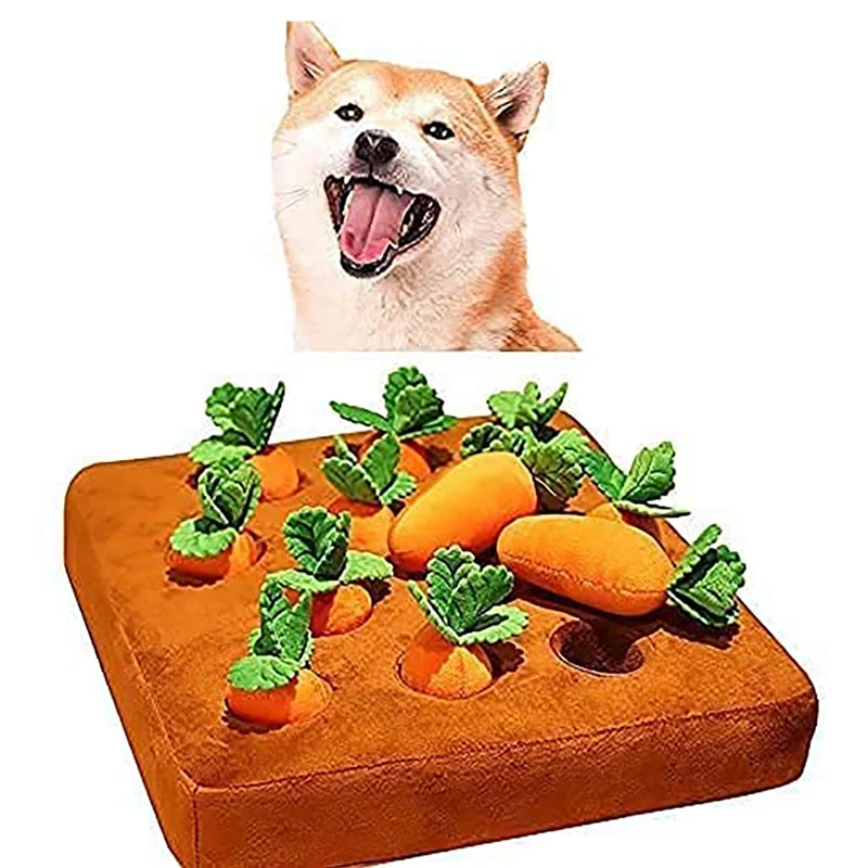 Pet Educational Toy Dog Carrot Harvest Toy Nose Work Mat Separation Anxiety Stress Relief Improves Focus Smell Training
Pet Educational Toy Dog Carrot Harvest Toy Nose Work Mat Separation Anxiety Stress Relief Improves Focus Smell Training