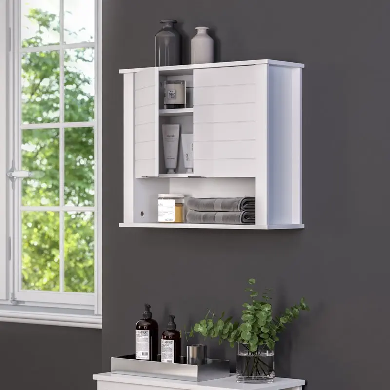 Modern & Stylish Space-Saving Unit with Adjustable Shelves White Modern & Stylish 2-Door Wall Storage Cabinet - Adjustable Shelv
Modern & Stylish Space-Saving Unit with Adjustable Shelves White Modern & Stylish 2-Door Wall Storage Cabinet - Adjustable Shelv