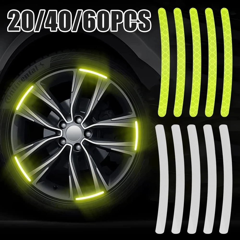20/40/60Pcs Car Wheel Hub Sticker High Reflective Stripe Tape for Motorcycle Car Night Driving Safety Luminous Universal Sticker
20/40/60Pcs Car Wheel Hub Sticker High Reflective Stripe Tape for Motorcycle Car Night Driving Safety Luminous Universal Sticker