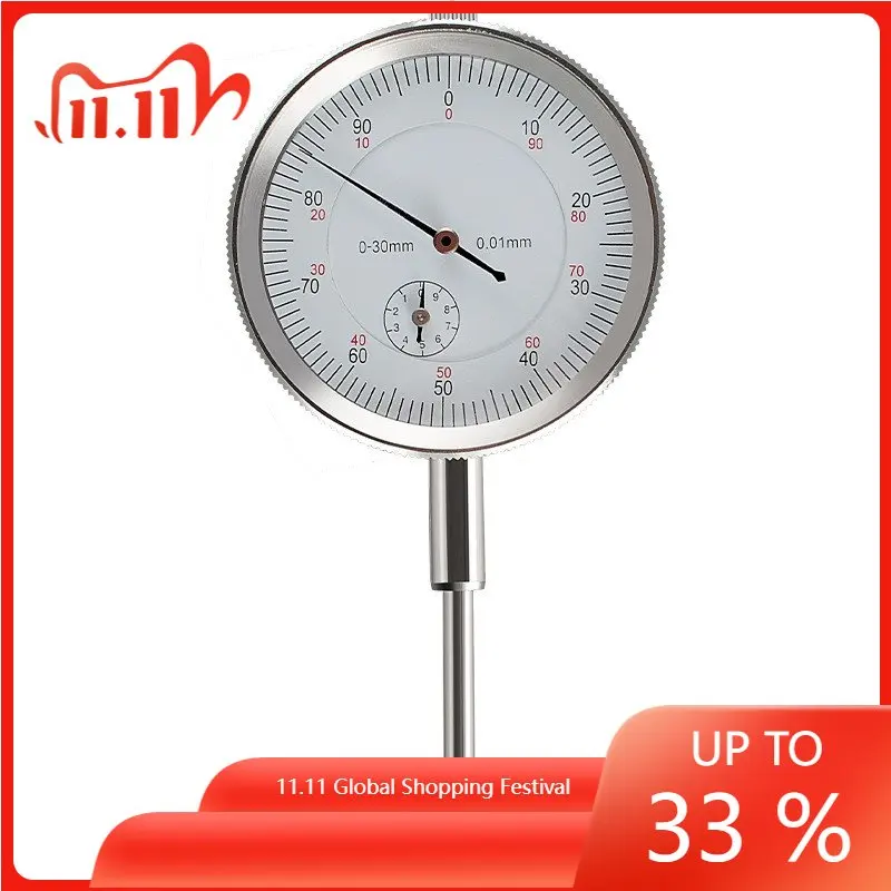 Dial Gauge Precision 0.01mm Accuracy Measurement Instrument Dial Indicator Dial Bore Hour Type Indicator Micrometer Measuring
Dial Gauge Precision 0.01mm Accuracy Measurement Instrument Dial Indicator Dial Bore Hour Type Indicator Micrometer Measuring