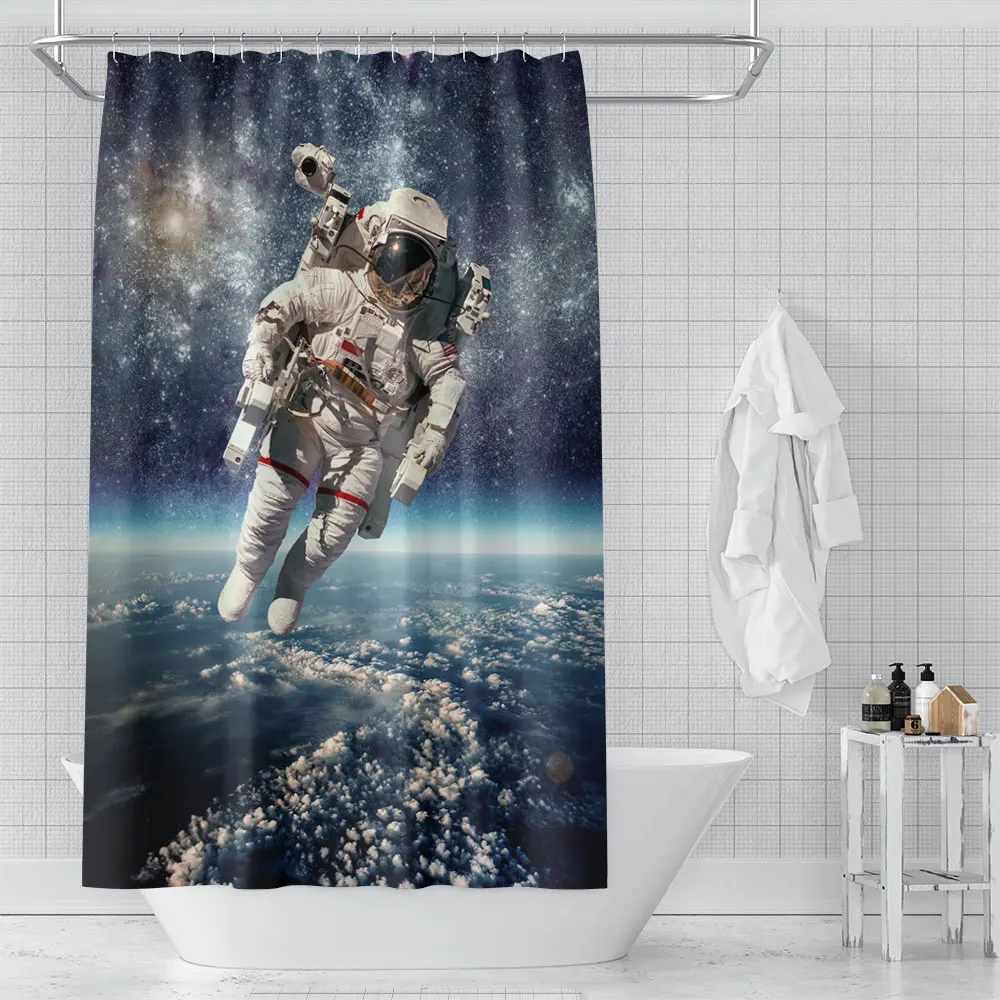 Custom Planetary Space Astronauts Shower Curtains Hooks Bathroom Waterproof Bath Room Home Decoration Print 211201-64
Custom Planetary Space Astronauts Shower Curtains Hooks Bathroom Waterproof Bath Room Home Decoration Print 211201-64