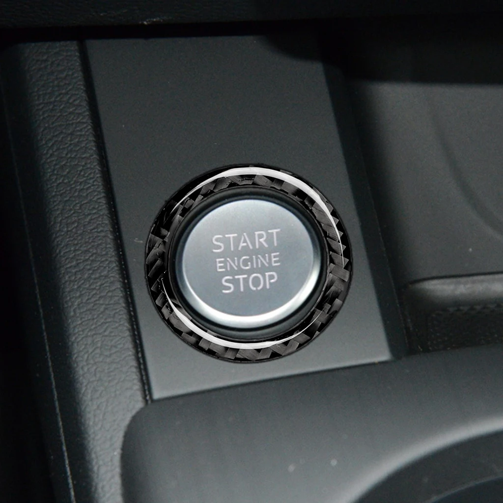 Carbon Fiber Car Engine Start Stop Button Trim Sticker For Audi Q5 Q7 A5 A7 A4L A6L Key Ring Car Accessories
Carbon Fiber Car Engine Start Stop Button Trim Sticker For Audi Q5 Q7 A5 A7 A4L A6L Key Ring Car Accessories