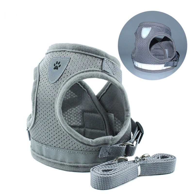 Dog Breathable Vest Harness Adjustable Mesh Vest Dog Harness Collar Chest Harness Harness Straps Leash XS/S/M/L/XL
Dog Breathable Vest Harness Adjustable Mesh Vest Dog Harness Collar Chest Harness Harness Straps Leash XS/S/M/L/XL