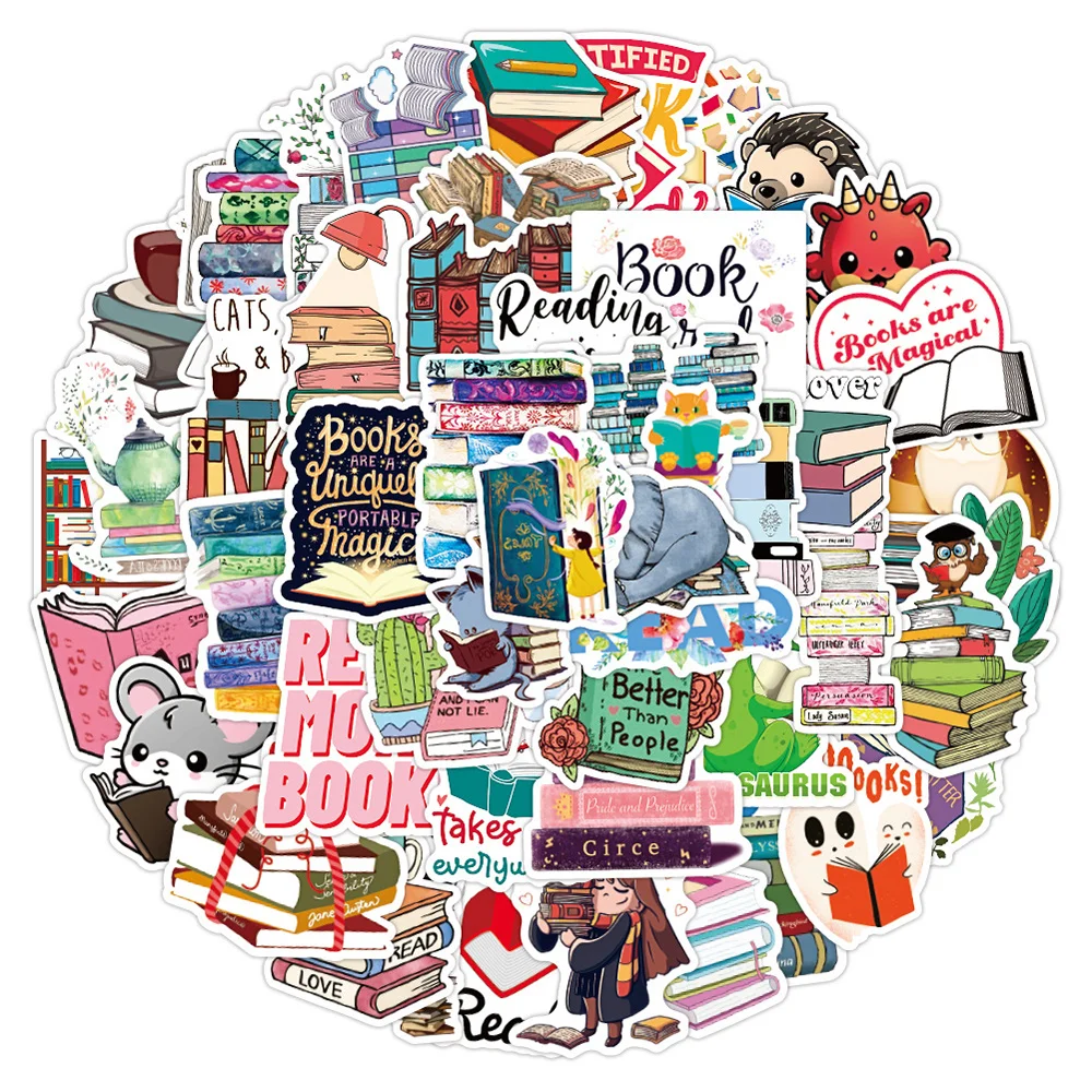 50pcs Cartoon Cute Reading Stickers For Stationery Notepad Notebooks Scrapbooking Material Book Sticker Aesthetic Craft Supplies
50pcs Cartoon Cute Reading Stickers For Stationery Notepad Notebooks Scrapbooking Material Book Sticker Aesthetic Craft Supplies