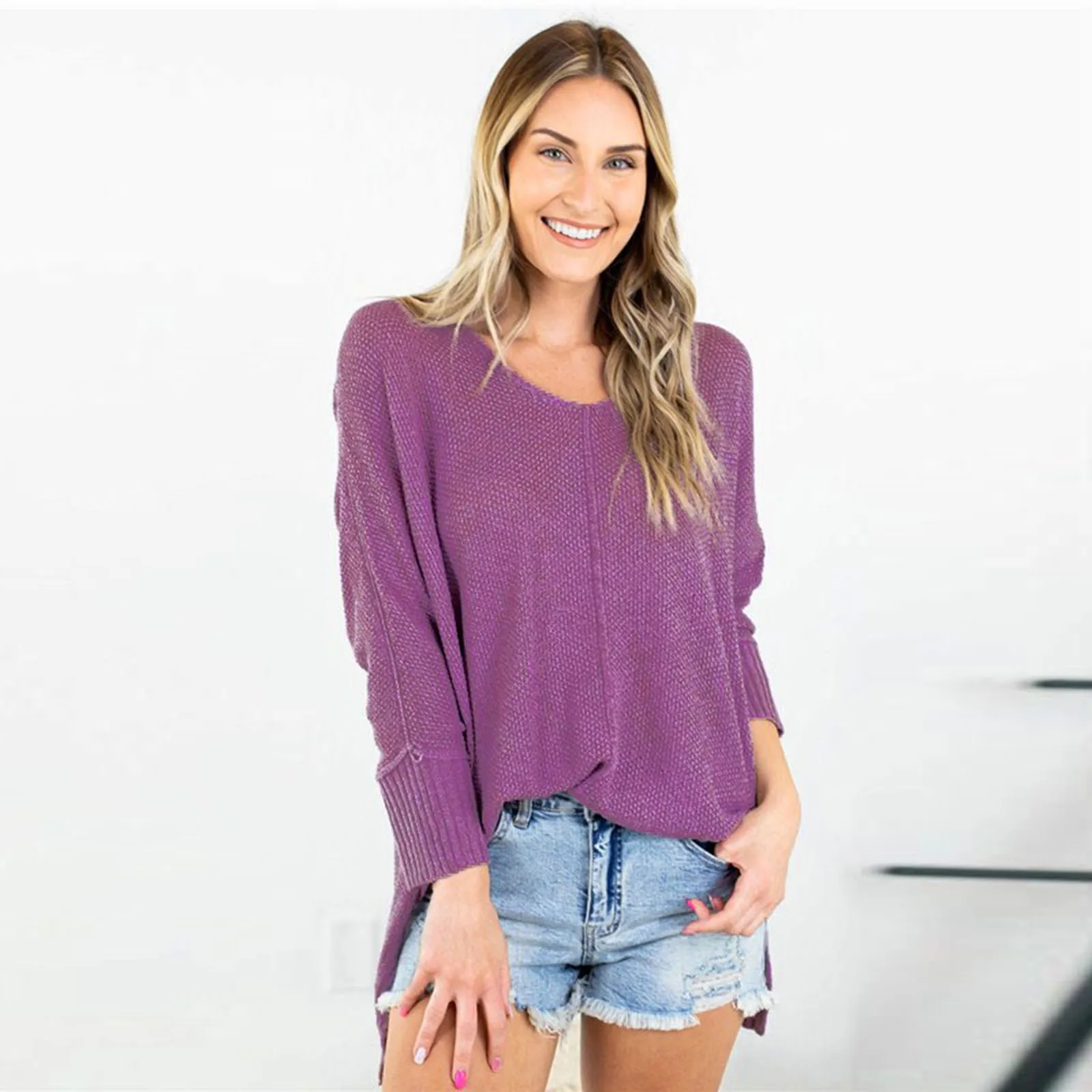 Ladies Casual Stripe Print Long Sleeve Knit Sweater Loose Pullover Jumper Top Wool Sweater Mens Button Sweater Pullover Girl 6
Ladies Casual Stripe Print Long Sleeve Knit Sweater Loose Pullover Jumper Top Wool Sweater Mens Button Sweater Pullover Girl 6
