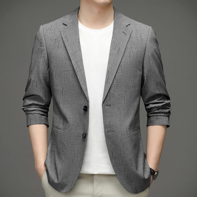 Brand Striped Men's Blazers Fashion Slim Casual Suit Jackets Social Wedding Business Dress Coats Blazer Masculino Male Clothing
Brand Striped Men's Blazers Fashion Slim Casual Suit Jackets Social Wedding Business Dress Coats Blazer Masculino Male Clothing