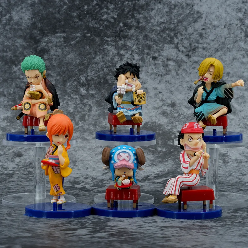 6pcs/set 6-9CM Anime ONE PIECE Luffy Zoro Chopper Nami kawaii figure PVC Model toys doll Collectible Ornaments christmas Gifts
6pcs/set 6-9CM Anime ONE PIECE Luffy Zoro Chopper Nami kawaii figure PVC Model toys doll Collectible Ornaments christmas Gifts