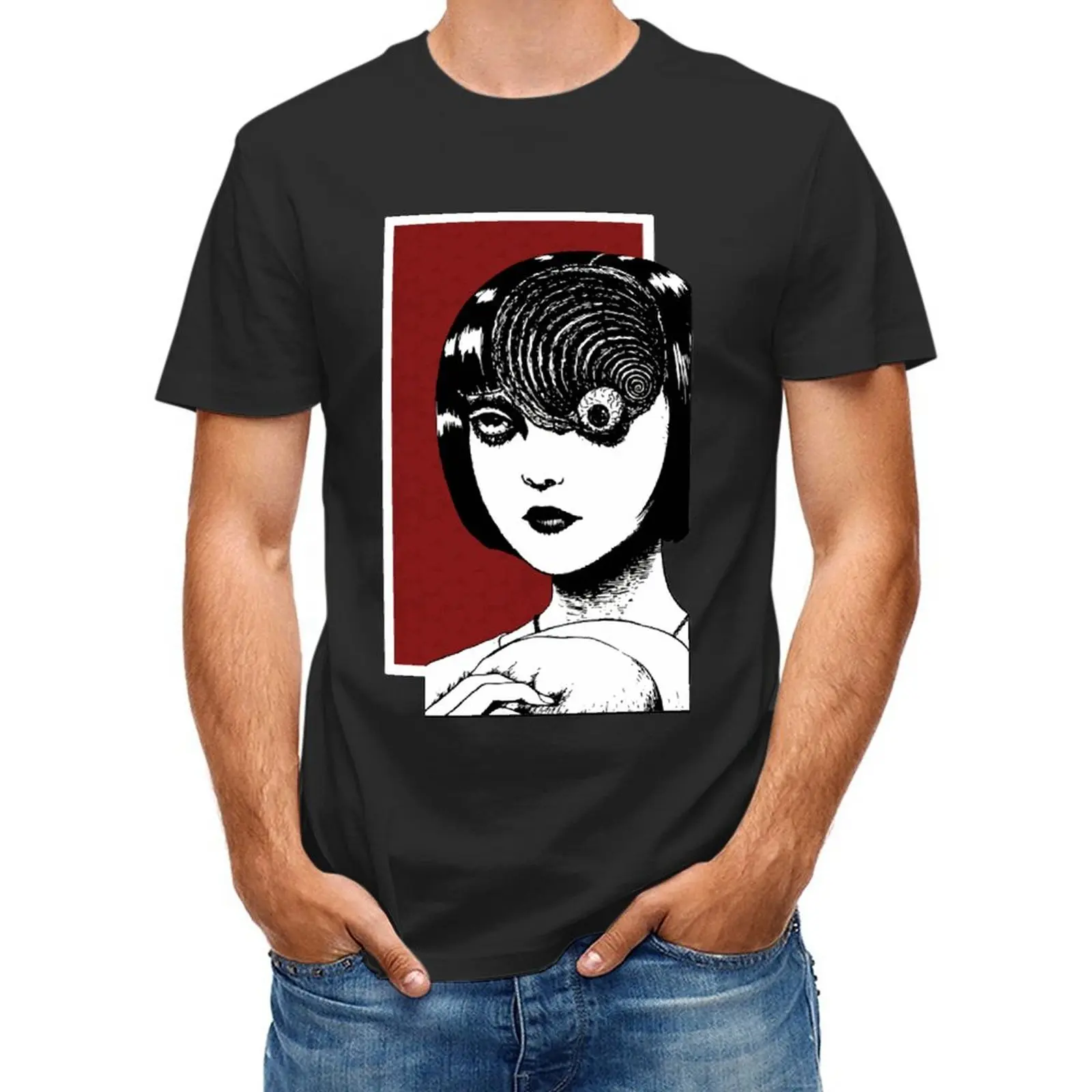Junji Ito New Men T-shirt Graphic Printed Male T Shirt Casual Harajuku Short Sleeves Kawaii Cotton Tshirts
Junji Ito New Men T-shirt Graphic Printed Male T Shirt Casual Harajuku Short Sleeves Kawaii Cotton Tshirts