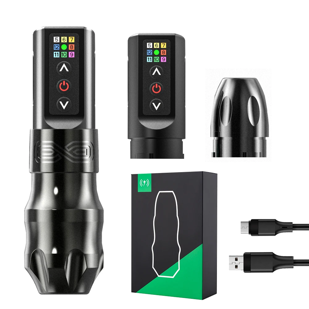 T-REX Professional Wireless Tattoo Machine Pen Powerful Coreless Motor 2000mAh Battery Digital Display ,for Body Artist
T-REX Professional Wireless Tattoo Machine Pen Powerful Coreless Motor 2000mAh Battery Digital Display ,for Body Artist