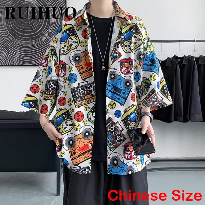 RUIHUO Oversized Hawaiian Shirt Men Clothes Beach Shirts For Men Chinese Size 4XL 2022 Summer New Arrivals
RUIHUO Oversized Hawaiian Shirt Men Clothes Beach Shirts For Men Chinese Size 4XL 2022 Summer New Arrivals