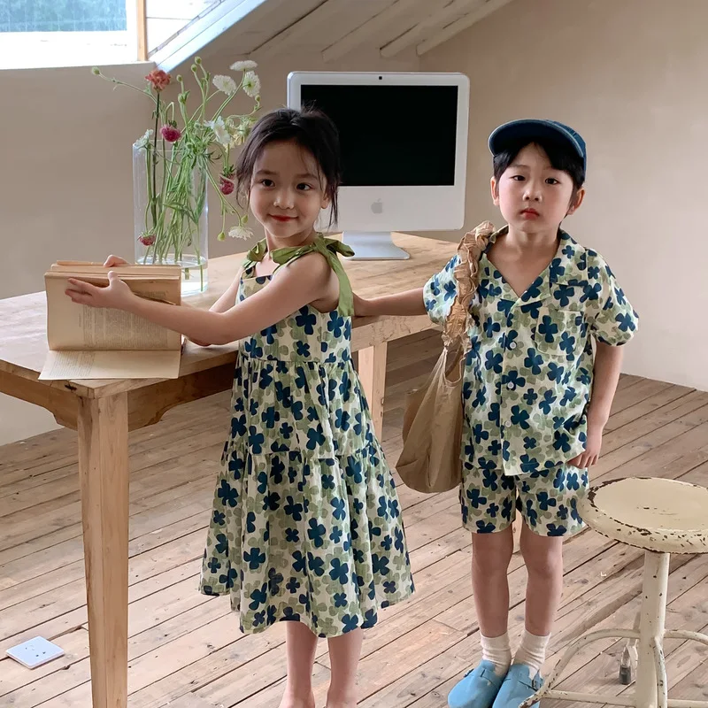2022 Summer New Baby Boy Short Sleeve Clothes Set Casual Children T Shirt Shorts Suit Fashion Girls Dress Cute Twin Clothing
2022 Summer New Baby Boy Short Sleeve Clothes Set Casual Children T Shirt Shorts Suit Fashion Girls Dress Cute Twin Clothing
