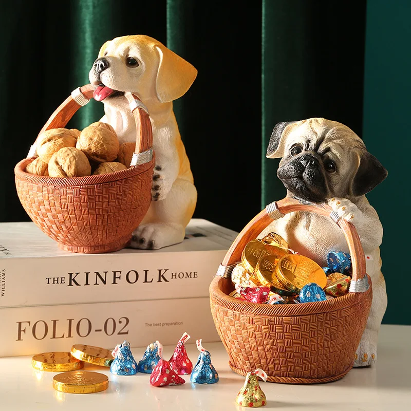Dog Key Candy Chocolate Basket Cute Puppy Statue Ornaments Entrance Storage Box TV Cabin Table Decor Accessories Gifts
Dog Key Candy Chocolate Basket Cute Puppy Statue Ornaments Entrance Storage Box TV Cabin Table Decor Accessories Gifts
