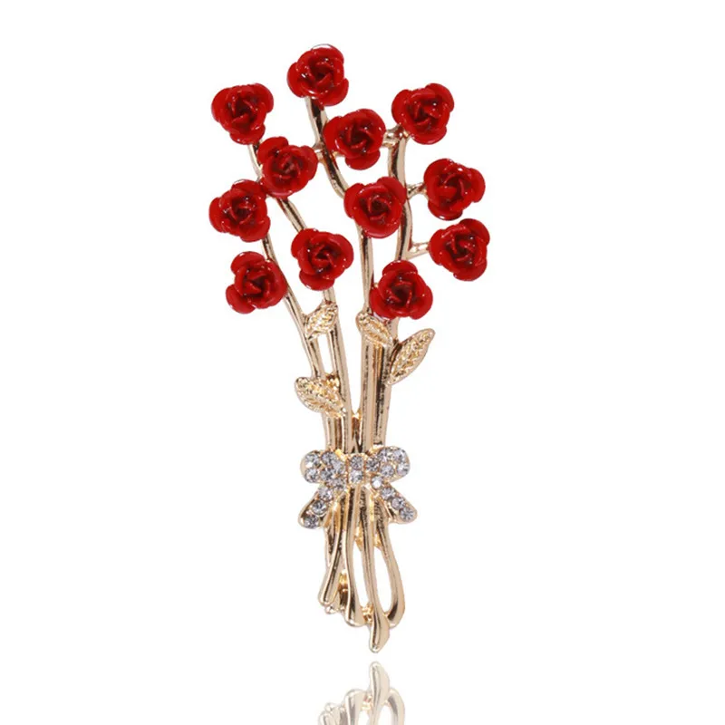 Exquisite Enamel Romantic Red Rose Brooch Elegant Ladies Collar Pin Jewelry Pin Gifts Dress Brooch Accessories
Exquisite Enamel Romantic Red Rose Brooch Elegant Ladies Collar Pin Jewelry Pin Gifts Dress Brooch Accessories