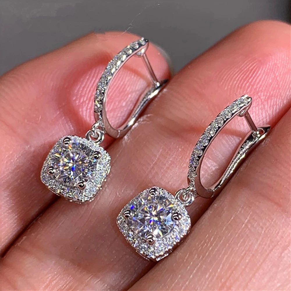 Trendy Square Shape Drop Earrings Brilliant Bridal Engagement Wedding Jewelry Elegant Female Dangle Earrings
Trendy Square Shape Drop Earrings Brilliant Bridal Engagement Wedding Jewelry Elegant Female Dangle Earrings
