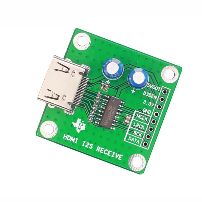 HDMI-compatible to I2S Receiver Board I2S to HDMI-compatible Transmitter Board Differential I2S Signal Conversion DAC Decoder
HDMI-compatible to I2S Receiver Board I2S to HDMI-compatible Transmitter Board Differential I2S Signal Conversion DAC Decoder