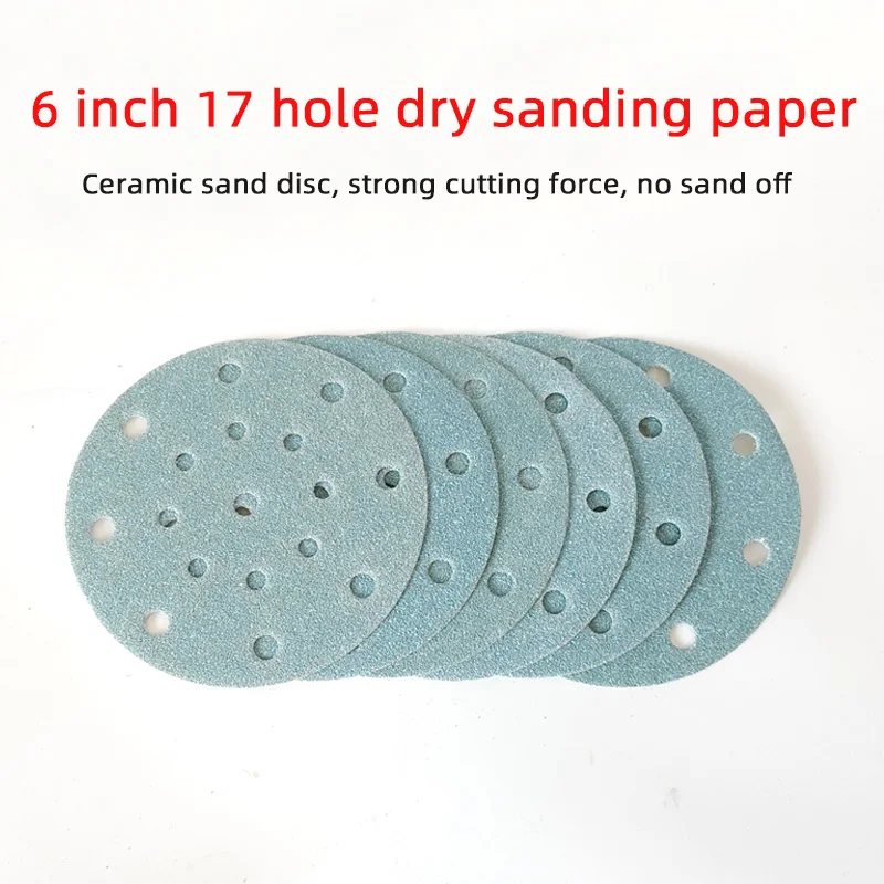 Sandpaper Disc Abrasive for FESTOOL 150mm Dry Shackle 6 Inch Ceramic Film Back Car Putty Painting Blue Flocked Hook and Loop
Sandpaper Disc Abrasive for FESTOOL 150mm Dry Shackle 6 Inch Ceramic Film Back Car Putty Painting Blue Flocked Hook and Loop