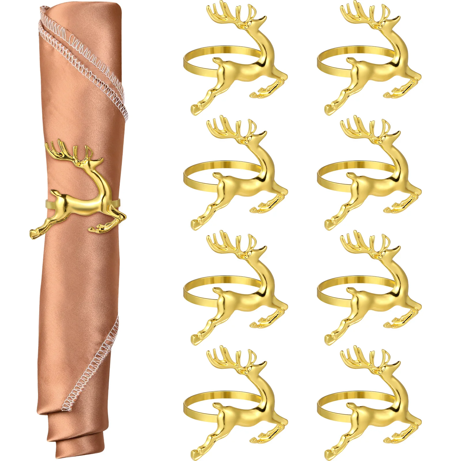 Napkin Rings Christmas Holder Ring Deer Table Holders Holiday Napkins Setting Folding Set Dining Metal Decoration Tissue Dinner
Napkin Rings Christmas Holder Ring Deer Table Holders Holiday Napkins Setting Folding Set Dining Metal Decoration Tissue Dinner