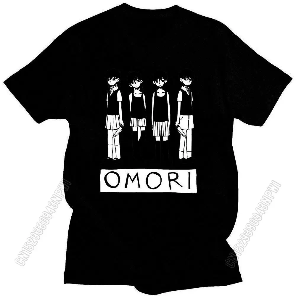 Высококачественные стильные футболки Omori из чистого хлопка, топы с коротким рукавом, забавные трендовые футболки, повседневная одежда большого размера
Высококачественные стильные футболки Omori из чистого хлопка, топы с коротким рукавом, забавные трендовые футболки, повседневная одежда большого размера
