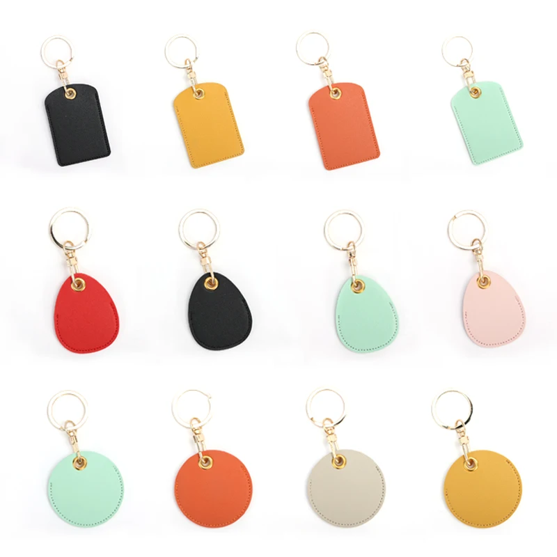 Useful Leather Key Ring Personality Access Control Card Cover Keychain IC Bus Card Bag Pendant Student Cardholder Keyfob Gift 
Useful Leather Key Ring Personality Access Control Card Cover Keychain IC Bus Card Bag Pendant Student Cardholder Keyfob Gift