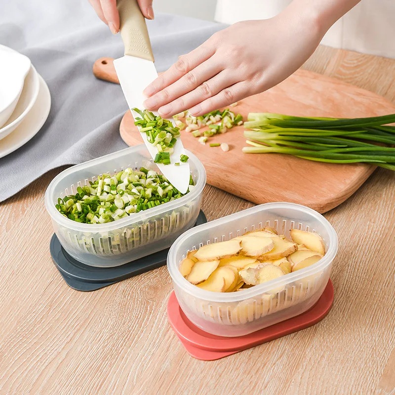 Plastic Food Sealed Box Household Kitchen Transparent Organizer Onion Ginger Garlic Fresh- keeping Refrigerator Storage Basket
Plastic Food Sealed Box Household Kitchen Transparent Organizer Onion Ginger Garlic Fresh- keeping Refrigerator Storage Basket