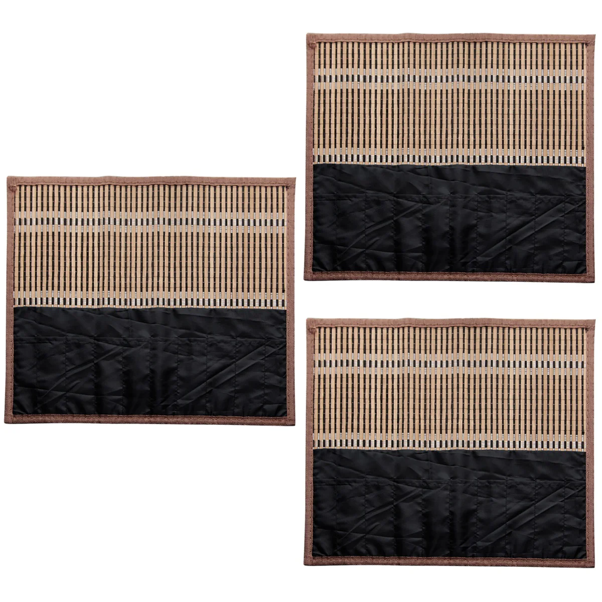 3 PC Portable Pouch Storage Organizer 36*31cm Writing Brush Holder Roll Wrap Wooden Student
3 PC Portable Pouch Storage Organizer 36*31cm Writing Brush Holder Roll Wrap Wooden Student