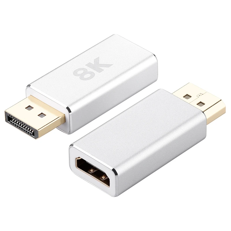 Active Standard DP1.4 to HDMI-Compatible 2.1 Adapter, Dp to HDMI-Compatible Cable Converter, Support 8K@60Hz
Active Standard DP1.4 to HDMI-Compatible 2.1 Adapter, Dp to HDMI-Compatible Cable Converter, Support 8K@60Hz