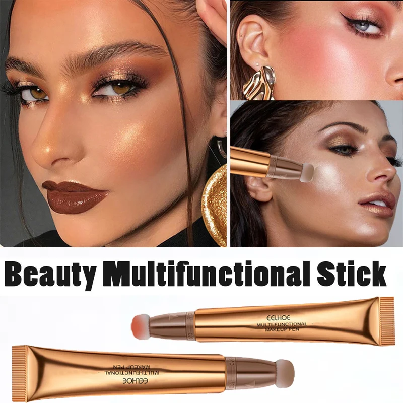 Multifunctional Makeup Pen Liquid Contouring Pencil Blush Highlighter Stick Moisturizing Shimmer Lasting Face Makeup Tool
Multifunctional Makeup Pen Liquid Contouring Pencil Blush Highlighter Stick Moisturizing Shimmer Lasting Face Makeup Tool