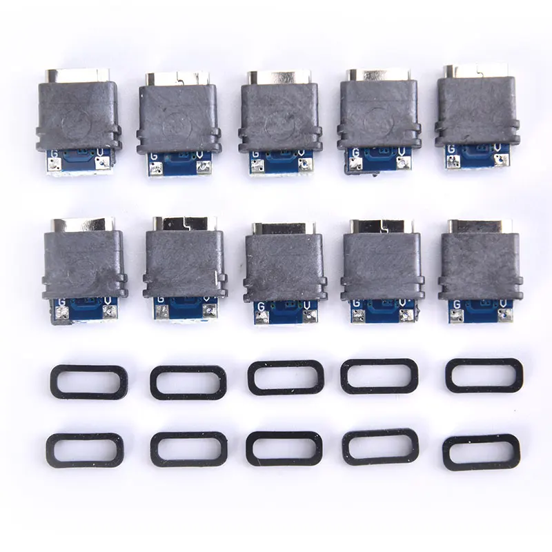 5 шт., водонепроницаемые 4-контактные разъемы USB Type-C 
5 шт., водонепроницаемые 4-контактные разъемы USB Type-C