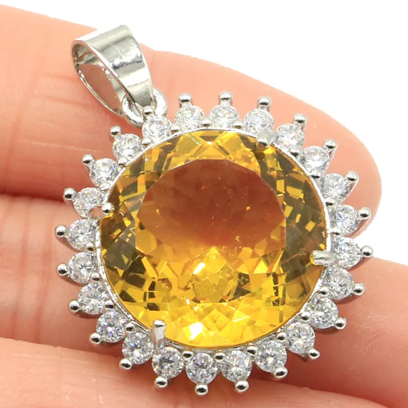 10g 925 SOLID STERLING SILVER PENDANT Deluxe Round Shape Golden Citrine Rich Blue Aquamarine Green Amethyst CZ Daily Wear
10g 925 SOLID STERLING SILVER PENDANT Deluxe Round Shape Golden Citrine Rich Blue Aquamarine Green Amethyst CZ Daily Wear