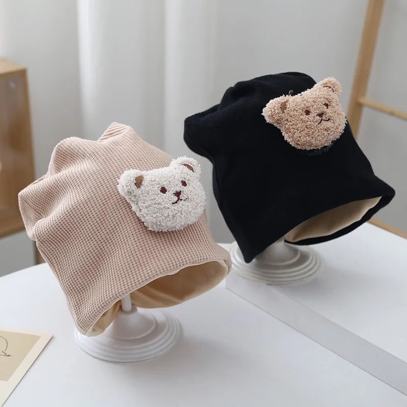 Cute Winter Baby Hat Cartoon Bear Toddler Beanie Cotton Double Layer Warm Autumn Winter Japanese Trend Newborn Accessories Boy
Cute Winter Baby Hat Cartoon Bear Toddler Beanie Cotton Double Layer Warm Autumn Winter Japanese Trend Newborn Accessories Boy