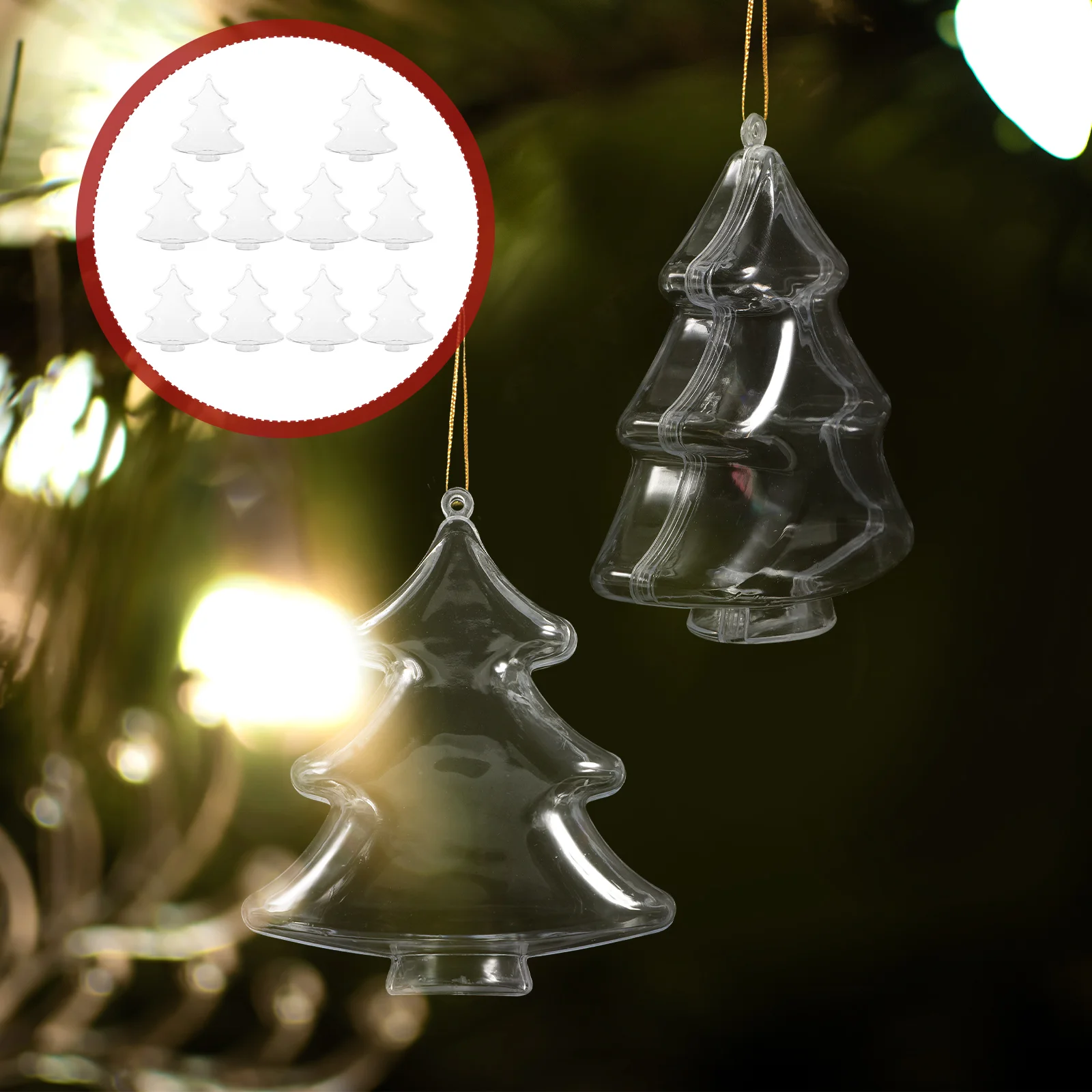 DIY Fillable Balls Clear Ornaments Christmas Tree Shape Balls Ornament Bauble Decor Christmas Party Supplies 10PCS 10cm
DIY Fillable Balls Clear Ornaments Christmas Tree Shape Balls Ornament Bauble Decor Christmas Party Supplies 10PCS 10cm